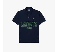 Lacoste Mens Classic-Fit Piqué Polo Shirt in Blue Cotton - Size X-Small