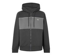 Lacoste Mens Color Black Full Zip Fleece Top
