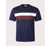 Colour Block T-Shirt Navy/White/Brown XL