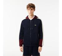 Lacoste Mens Colour Block Sweatshirt in Navy Blue/Zin - Size Small
