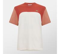 Lacoste Mens Colour Block T-shirt Short Sleeve Regular Fit Crew Neck Cotton