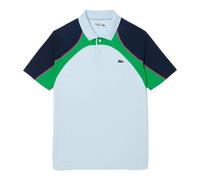 Lacoste Mens Colour Block Ultra Dry Tennis Polo Shirt - White/Blue/Green - XS - White/Blue/Green - 100% Polyester