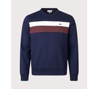 Colour Block Fleece Sweatshirt Blue Marine L