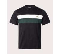 Jersey Colour Block T-Shirt Black/White/Green M