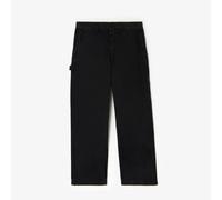 Lacoste Mens Cotton Canvas Carpenter Straight Trousers - Black - Black - 40R - 100% Cotton