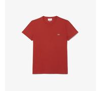 Lacoste Mens Cotton Pima T-Shirt in Red - Size X-Large