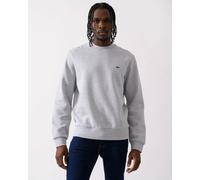 Lacoste Mens Crew Neck Fleece Sweatshirt - Silver Chine CCA