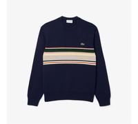 Lacoste Mens Crew Neck Jumper Sweater Pullover Top Collared