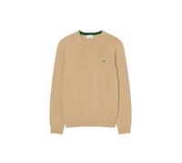 Lacoste Men's Crew Neck Knit Jumper Cookie in Tan | Size: 2XL Lacoste Tan 2XL