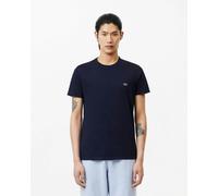 Lacoste Mens Crew Neck Pima Cotton Jersey T-Shirt - Navy Blue 166 - Navy Blue 166 - M