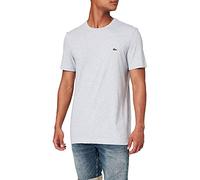 Lacoste Men's Crew Neck Short Sleeve T-Shirt, Grey (Silver Chine), Large (Manufacturer Size:5)