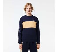 Lacoste Mens Crewneck Colourblock Sweatshirt in Navy Cotton - Size X-Small