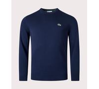 Lacoste Mens Organic Cotton Crew Neck Sweater - Navy Blue 166