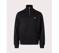 Lacoste Mens Zippered Stand-Up Collar Cotton Sweatshirt - Black 031