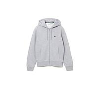 Lacoste Mens Fleece Full-Zip Hoodie - Silver Chine CCA