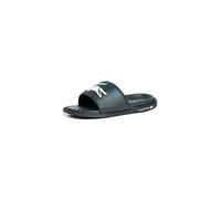 Lacoste Men's Croco Dualist Slides, Dark Green White, 40.5 EU
