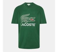 Lacoste Mens Crocodile Print Regular Fit T-Shirt in Green - Size X-Small