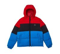 Lacoste Mens Duck Feather Water Repellent Puffer Jacket - Red - S - Red - 100% Mixed