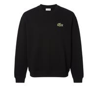Lacoste Mens Fit Badge Accent Fleece Sweatshirt in Black - Size X-Small