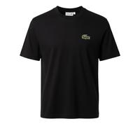 Lacoste Mens Fit Heavy Cotton Badge T Shirt in Black - Size X-Small