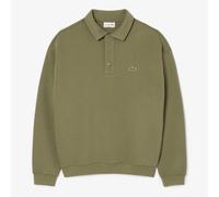 Lacoste Mens Fit Pique Sweatshirt in Green - Size Small