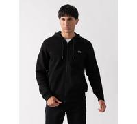 Men's Lacoste Kangaroo Pocket Fleece Zipped Hoodie Size 7 - XXL Black