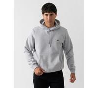 Lacoste Mens fleece hoodie for men - Silver Cotton - Size X-Large