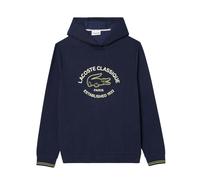 Lacoste Mens Fleece Lounge Hoodie - Navy - Navy - XS - 100% Mixed