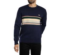 French Made Striped Sweatshirt Navy Blue/Green/White/Yellow XL