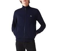 Lacoste Mens Brushed Fleece Track Top - Colour: 166 Navy Blue - Size: 7/XXL