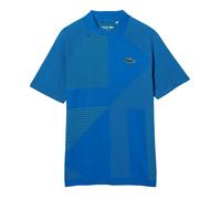 Lacoste Mens Geometric Pattern Ultra Dry Polo Shirt - Blue - XS - Blue - 85% Polyester/15% Polyamide