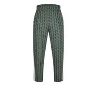 Lacoste Mens Geometric Patterned Regular Fit Track Pants in Green/Wood - Size X-Small