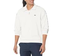 Lacoste Men's Graphic Tape Quarter Zip Sweatshirt, Farine, M