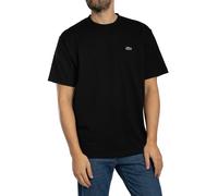 Lacoste Heavy Cotton Jersey Short Sleeve T-Shirt Pure Black - M