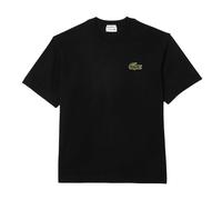 Lacoste Mens Heavy Cotton Oversized T-Shirt - Black - XS - Black - 100% Cotton