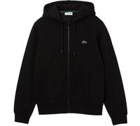 Men's Lacoste Kangaroo Pocket Fleece Zipped Hoodie Size 8 - 3XL Black