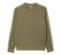 Lacoste Mens Interlock Jacquard Tennis Sweatshirt - Khaki Green - Khaki Green - M