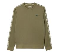 Lacoste Mens Interlock Jacquard Tennis Sweatshirt - Khaki Green - M - Khaki Green - 100% Mixed