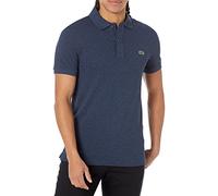 Lacoste Men's L.12.12 Short Sleeve Classic Fit Green Croc Polo, Dark Indigo Blue, Medium