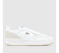 Lacoste Men's L001 Ace Trainers in White, Logo Detail, Leather, Size: 9 UK 9