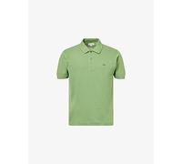 Lacoste Mens Lacoste Brand-Patch Regular-Fit Cotton-Piqué Polo Shirt Green S