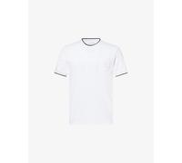 Lacoste Mens Lacoste Tennis Heritage Patch-Pocket Cotton-Blend T-Shirt White 2XL