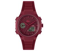 Lacoste Men's LC33 Cherry Red Analog-Digital Cherry Red Silicone Strap Watch