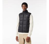 Lacoste Mens Lightweight Hooded Quilted Gilet in Black - Size Medium/Large