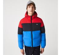 Lacoste Mens Lightweight Water-Resistant Puffer Jacket in Red - Size Small/Medium