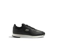 Lacoste Mens Line Track Runners Black/Off White 7 (40.5)