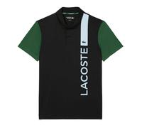 Lacoste Mens Logo Printed Ultra Dry Tennis Polo Shirt - Black - XS - Black - 100% Polyester