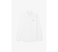 Lacoste Mens Regular Fit Oxford Shirt - Colour: 800 White/White - Size: 44/XL