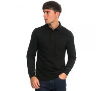 Lacoste Mens Long Sleeve Polo - Black Cotton - Size Medium