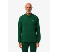 Lacoste Mens Long Sleeve Polo Shirt in Dark Green Cotton - Size X-Large